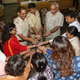 A training session in progress. The Justice for Her project uses games, group discussions, and simulation exercises to help police officers learn how to handle crimes against women.